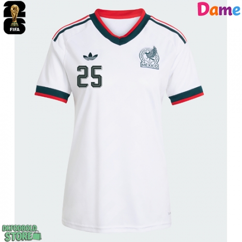 Mexico Roberto Alvarado #25 Replika Udebanetrøje Dame VM 2026 Kortærmet